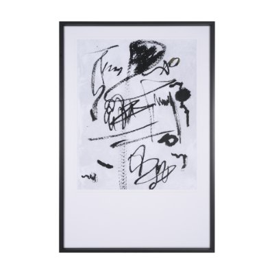 	14346 - Doodle II by Mercana Studio a Hand Embellished Textured Framed Art Print Matted under Glass