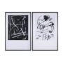 	14346 - Doodle II by Mercana Studio a Hand Embellished Textured Framed Art Print Matted under Glass