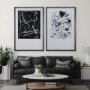 	14346 - Doodle II by Mercana Studio a Hand Embellished Textured Framed Art Print Matted under Glass