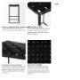 69394 - Clarissa Backless 30.25in Seat Bar Stool | Black Leather w/ Gold Metal