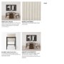 69833 - Tahoe Cream Fabric and Black-Brown Wood Dining Chair