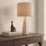 71528 - Sena Travertine Tapered Column Table Lamp