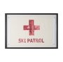 16361 - Ski Patrol by Mercana Studio Hand-Embellished Textured Framed Artwork Matted under Glass