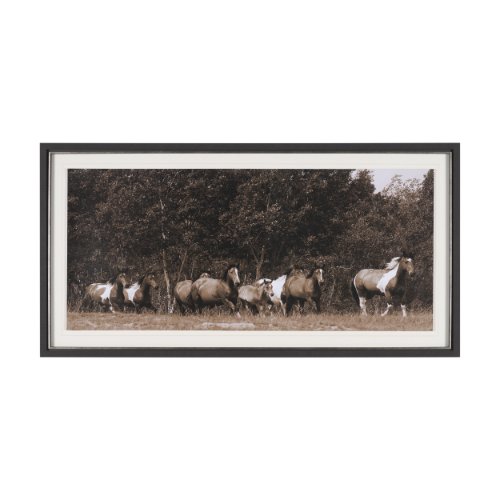 16376 - The Painted Herd by Chad Mackay Textured Framed Photo Print Matted under Glass