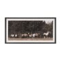 16376 - The Painted Herd by Chad Mackay Textured Framed Photo Print Matted under Glass