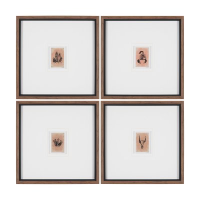 16377 - Desert Collection by Nick Simon Hand-Embellished Framed Artwork Matted under Glass