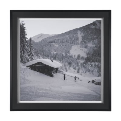 16378 - Cosy Cabin by Antoinette Frissell Textured Framed Photo Print Matted under Glass