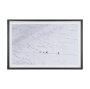 16383 - Skiers on Winter Slope by Anita Palceska Textured Framed Photo Print Matted under Glass