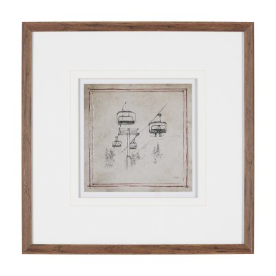 16387 - Apres 4 by Mercana Studio Hand-Embellished Textured Framed Artwork Matted under Glass