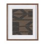 16410 - Fabric Fusion - Bentuk by Maja Gunnarsdottir Textured Framed Artwork Matted under Glass