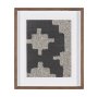 16413 - Fabric Fusion - Blok by Maja Gunnarsdottir Textured Framed Artwork Matted under Glass
