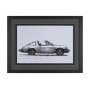 16427 - 1974 911 Targa by Mercana Studio Textured Framed Artwork Matted under Glass