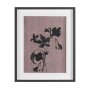 16430 - Black Botanical Silhouette by Cartissi Hand-Embellished Textured Framed Artwork Matted under Glass