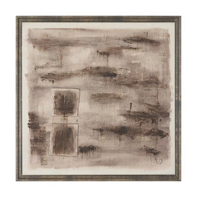 102875-FS - Dos by Mercana Studio Hand-Embellished Textured Framed Canvas Artwork