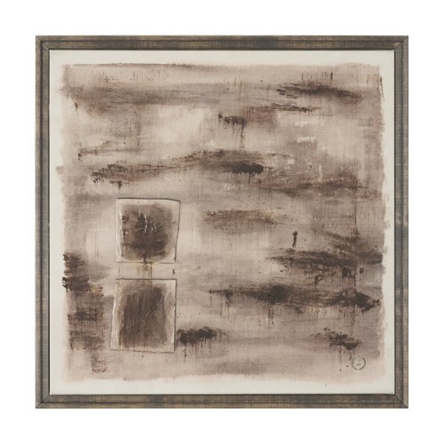 102875-FS - Dos by Mercana Studio Hand-Embellished Textured Framed Canvas Artwork