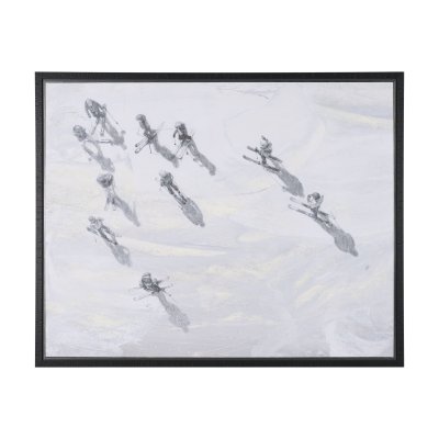 102876-FL - Decisions by Mercana Studio Hand-Embellished Textured Framed Canvas Artwork