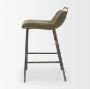 71923 - Kavalan 33.5" Total Height Olive Moss Seat Gun Metal Frame Counter Stool
