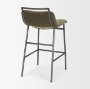 71923 - Kavalan 33.5" Total Height Olive Moss Seat Gun Metal Frame Counter Stool