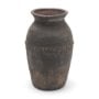 71566 - Creta Black Scalloped Terracotta Planter Vase