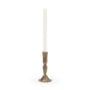71641 - Whitlock Small Antique Brass Metal Taper Candle Holder