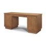 71920-AB - Raffia Wooden Desk