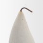 71561 - Pera Small White Marble Pear Decorative Object