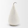 71562 - Pera Large White Marble Pear Decorative Object