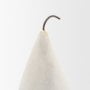 71562 - Pera Large White Marble Pear Decorative Object