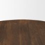 69877 - Terra 48L x 48W x 15H Dark Brown Wood Round Fluted Coffee Table