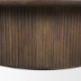69877 - Terra 48L x 48W x 15H Dark Brown Wood Round Fluted Coffee Table