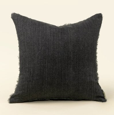 IN2664-C - 24x24 Lina Linen Pillow Charcoal