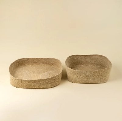 IN9940 - Natura Seagrass Basket Trays S/2
