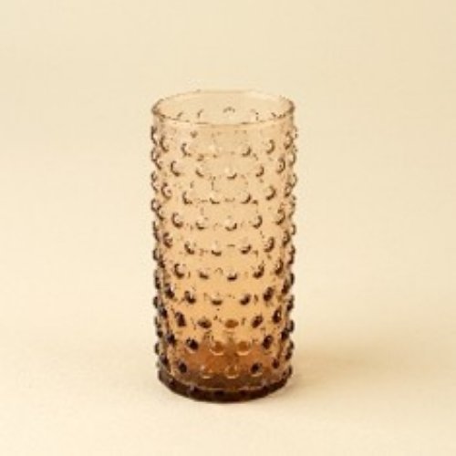 IN6067 - Hobnail Glass Highball Tumbler, Copper