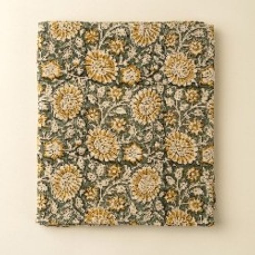 IN6510 - Beatrix Block Print Tablecloth - 104"L