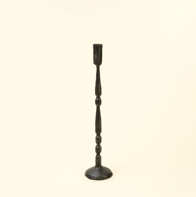IN9285 - Nova Forged Tall Candlestick S, Black