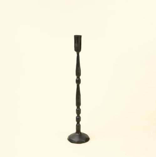 IN9285 - Nova Forged Tall Candlestick S, Black