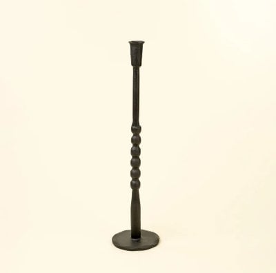 IN9288 - Nova Forged Tall Candlestick L, Black