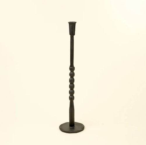 IN9288 - Nova Forged Tall Candlestick L, Black