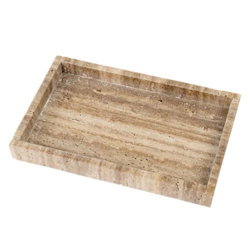 IN2658 - Rectangular Travertine Tray L