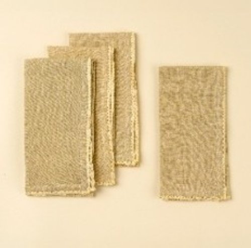 IN6412 - Stonewashed Linen Napkins S/4, Lemon Grass 