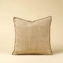 IN9638-C - 20x20 Patch Weave Linen Pillow, Ivory 