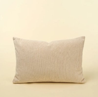IN8902 - 16x24 Wide Wale Corduroy Pillow, Ivory 
