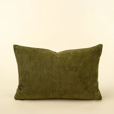 IN8903 - 16x24 Wide Wale Corduroy Pillow, Moss