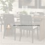 69350V - Clara Cane Back Dining Side Chair | Cream Fabric w/ Black Wood