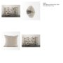 69421 - Raquel 18x18 Beige and Black Fabric Plaid Decorative Pillow Cover