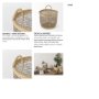 69583 - Triopas 15.7L x 15.7W x 13.4H (Set of 3) Medium Brown Seagrass Round Basket W/ Handles 