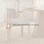 71250 - Soho Open Back Dining Side Chair | Gray Chenille w/ Brown Wood