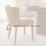 71254 - Nolan Wingback Dining Side Chair | Rust Chenille w/ Tapered Wood