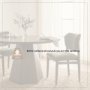 71274 - Cline Curved Back Dining Side Chair | Olive Fabric w/ Brown Wood