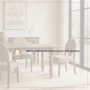71725 - Martie Rounded Back Dining Side Chair | Fabric w/ Wood